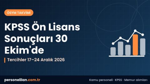 2026-KPSS Ön Lisans sonuçları 30 Ekim ve P93 puanıyla tercih süreci rehberi